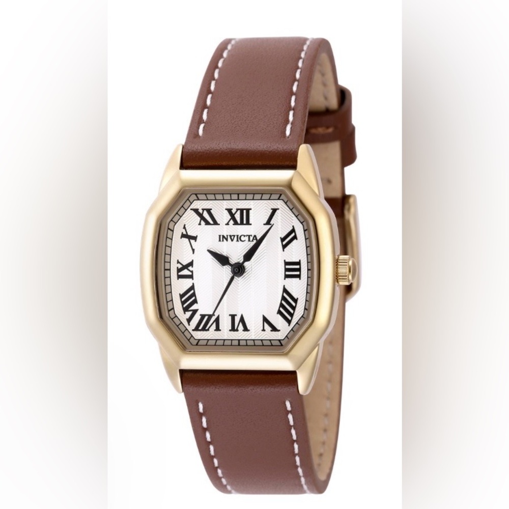 NEW Invicta Wildflower Women's Watch - 27mm, Brown Leather Band.